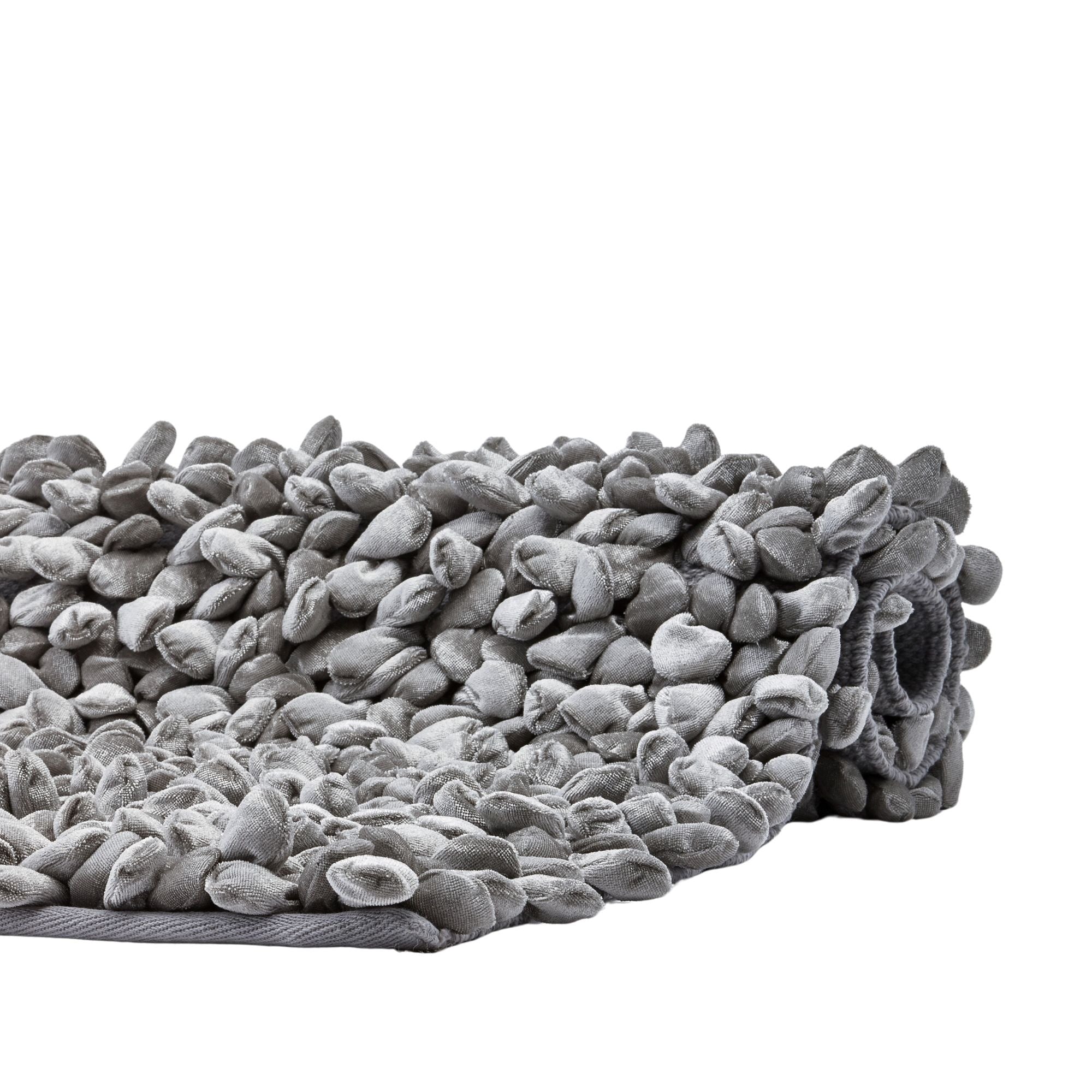 Rocca Badmat Silver Grey   70 x 120 cm   Grijs   Katoen   Polyester