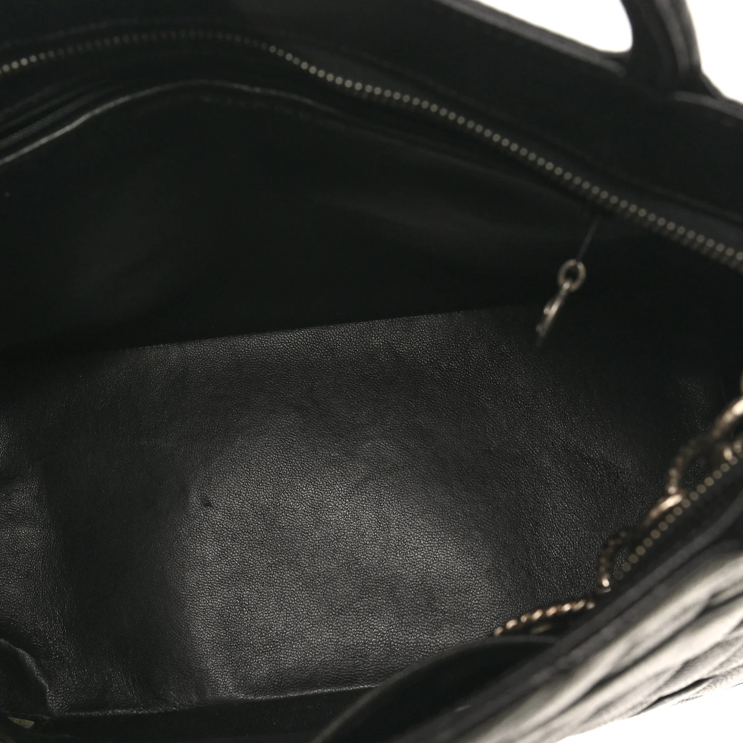 Caviar Quilted Medallion Tote Black