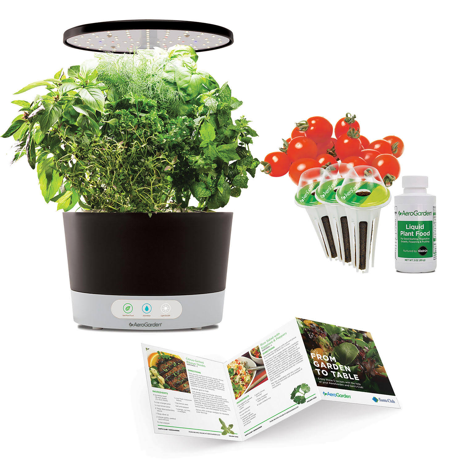AeroGarden Harvest 360 Hydroponic Garden Bundle w/ Extra Seed Pod & Recipe Book