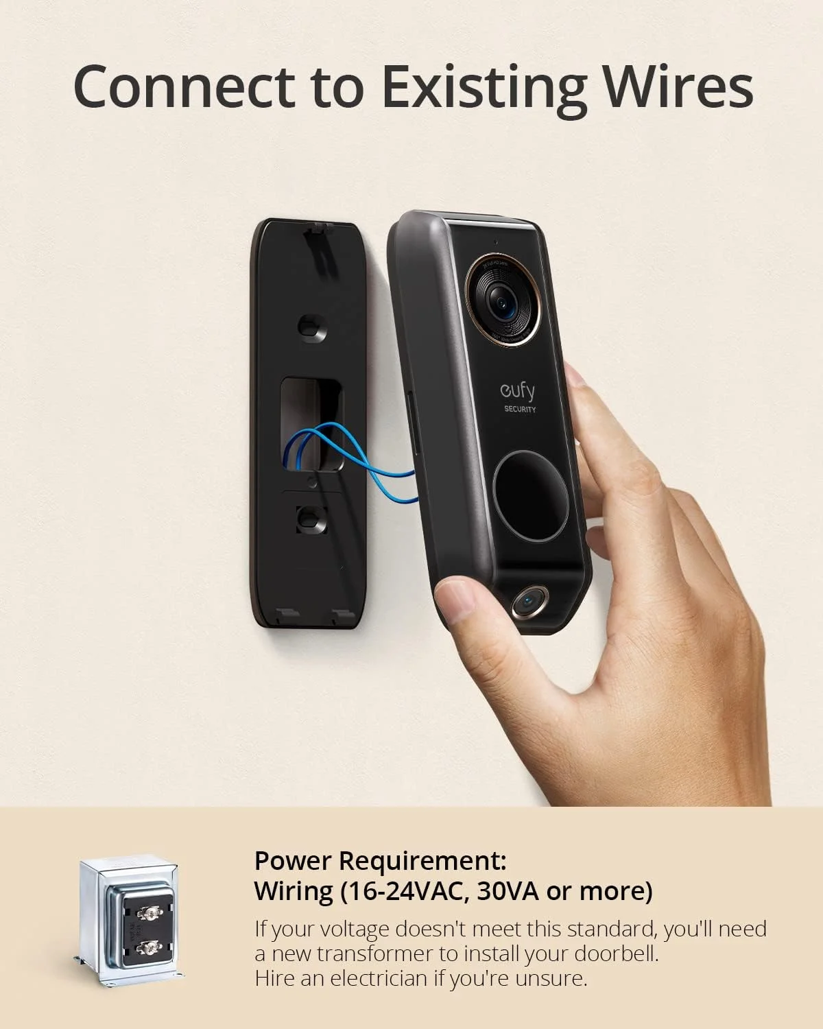 Security Video Doorbell (Wired) S330 with Chime, Dual Cam, Delivery Guard, Security Camera, 2K with HDR, No Monthly Fee - Image 6