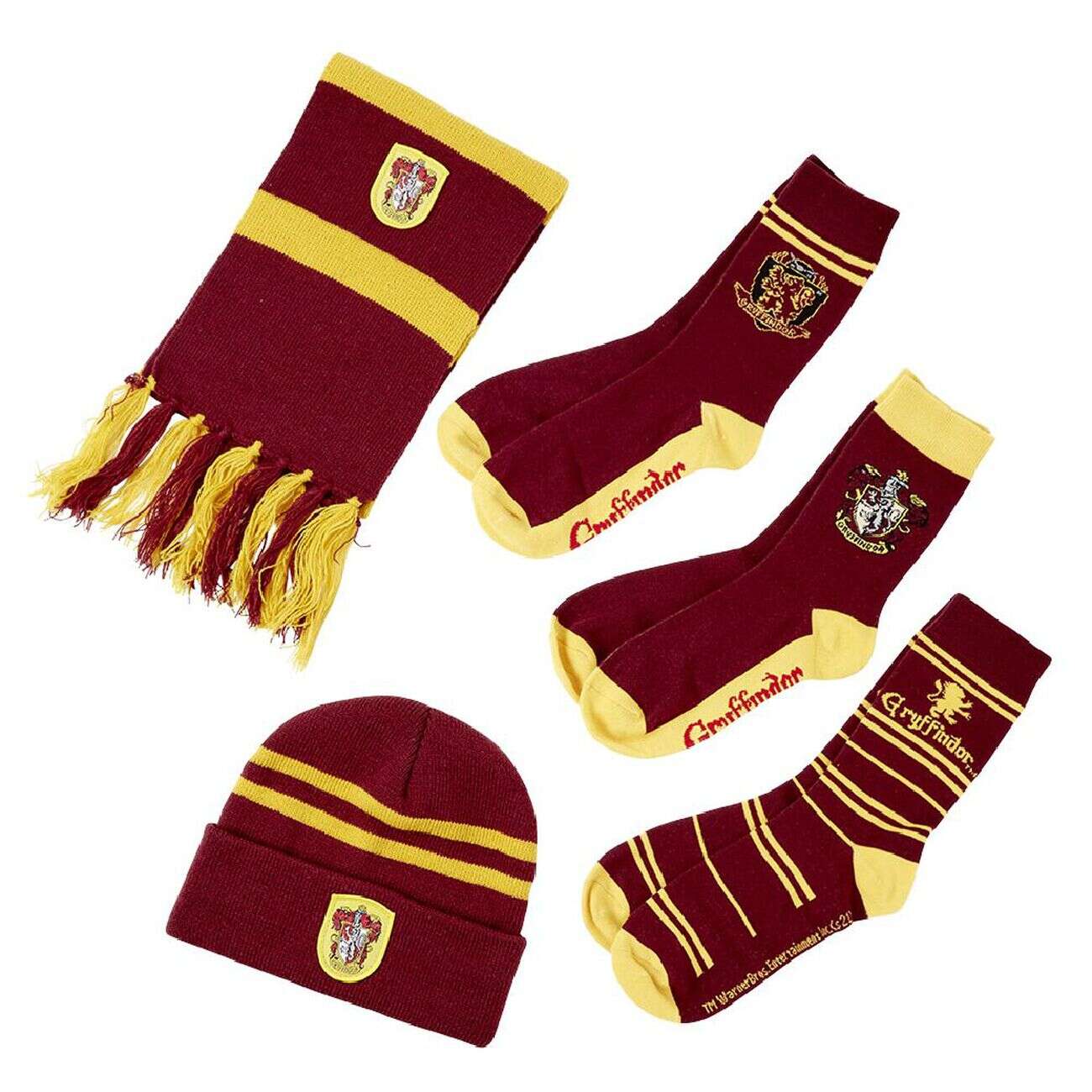 Set bonnet écharpe Chaussettes Harry Potter Gryffondor