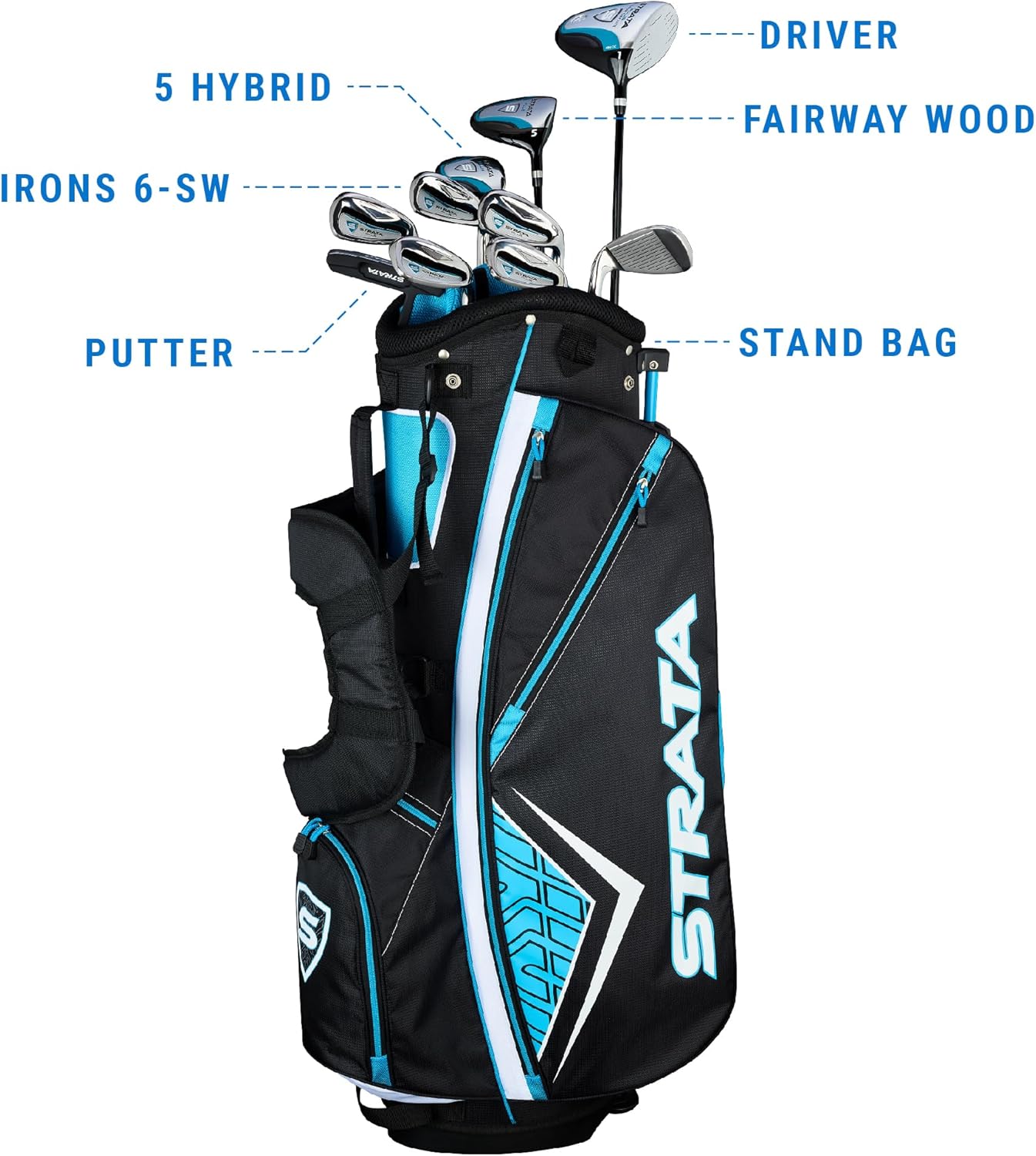 Ensemble de clubs Callaway Strata pour femmes, kit complet