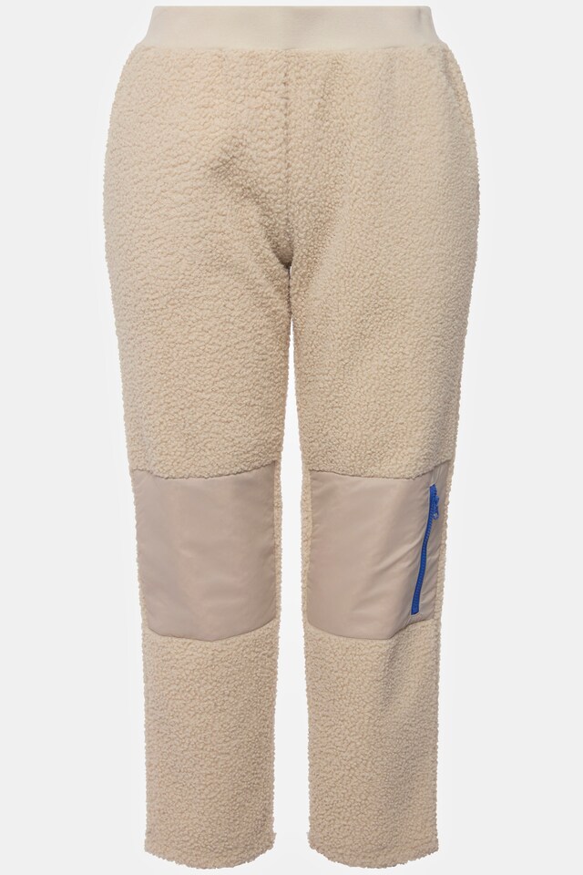 Teddy Fleece Knee Patch Pants
