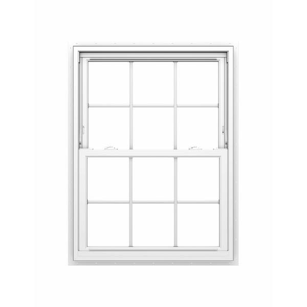Pella White 31.5 x 53.5 x 4.5 Jamb Vinyl New Construction Double Hung Window - Each-Instock