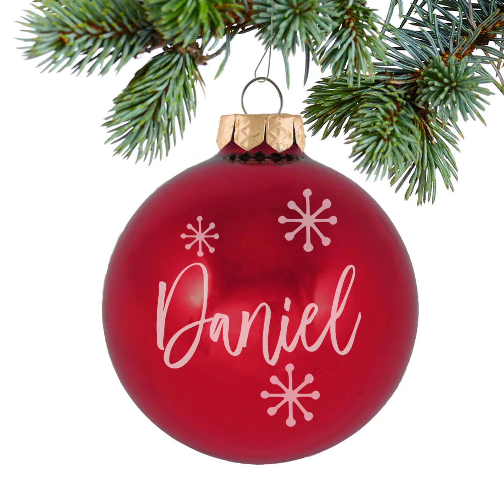 Birthstone Glass Ball Personalized Ornament