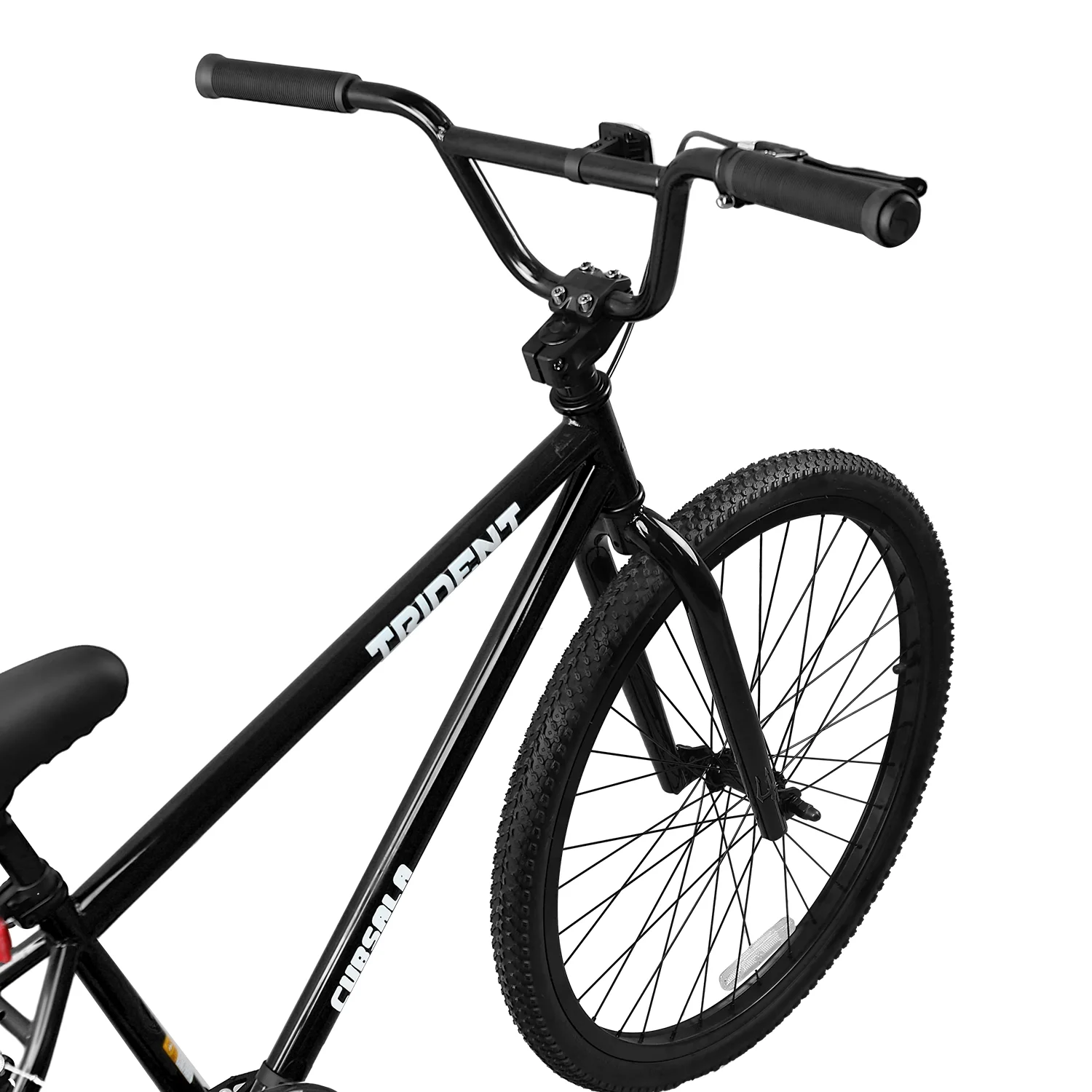 24 Inch BMX Race Bike Trident Bicycles Beginner Level to Advanced Riders with 2 Pegs Trick Cycling and Professional Riding, Black(Black/24") Image 10