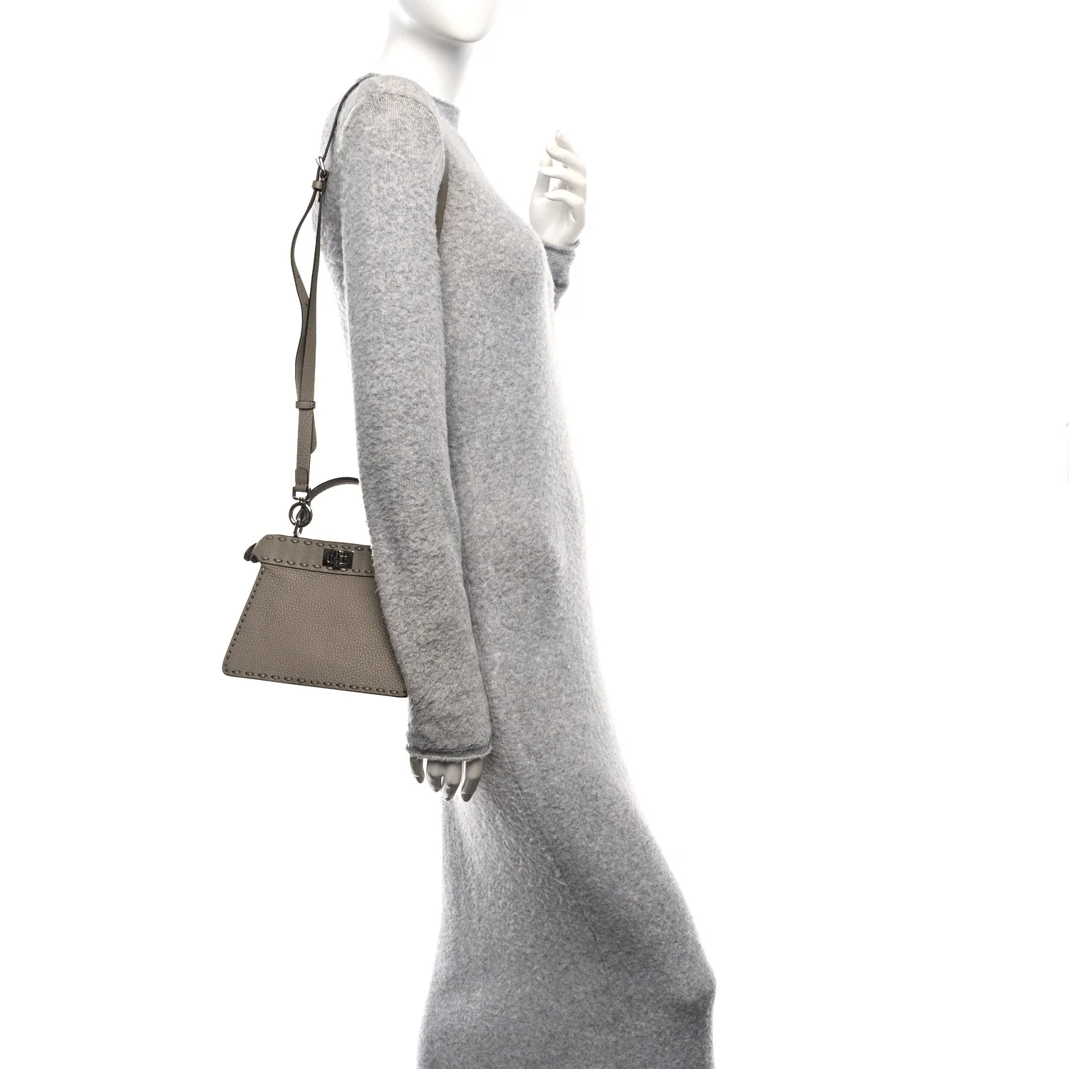 Cuoio Romano Selleria Mini Peekaboo I SEE U Iconic Satchel Fettuccia