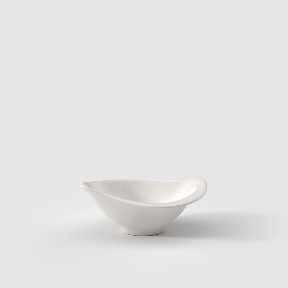 New Cottage Dipping bowl - White, 0.6 oz, Premium Porcelain
