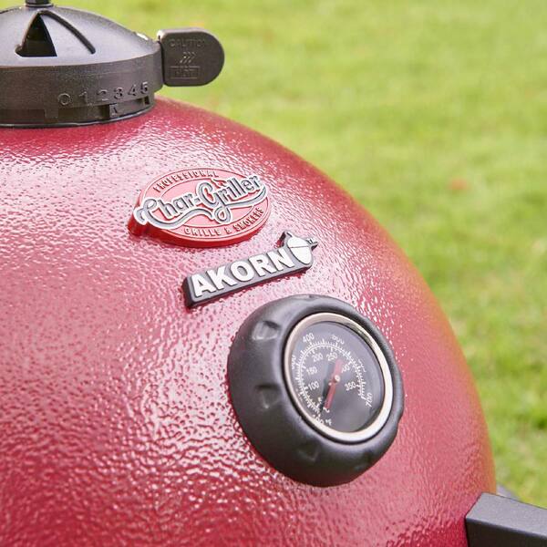 Akorn Jr 14 in Portable Kamado Charcoal Grill in Red Image 8