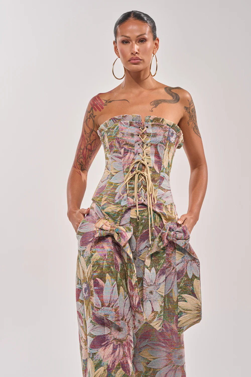 SUNFLOWER FIELDS CORSET - Akira Store