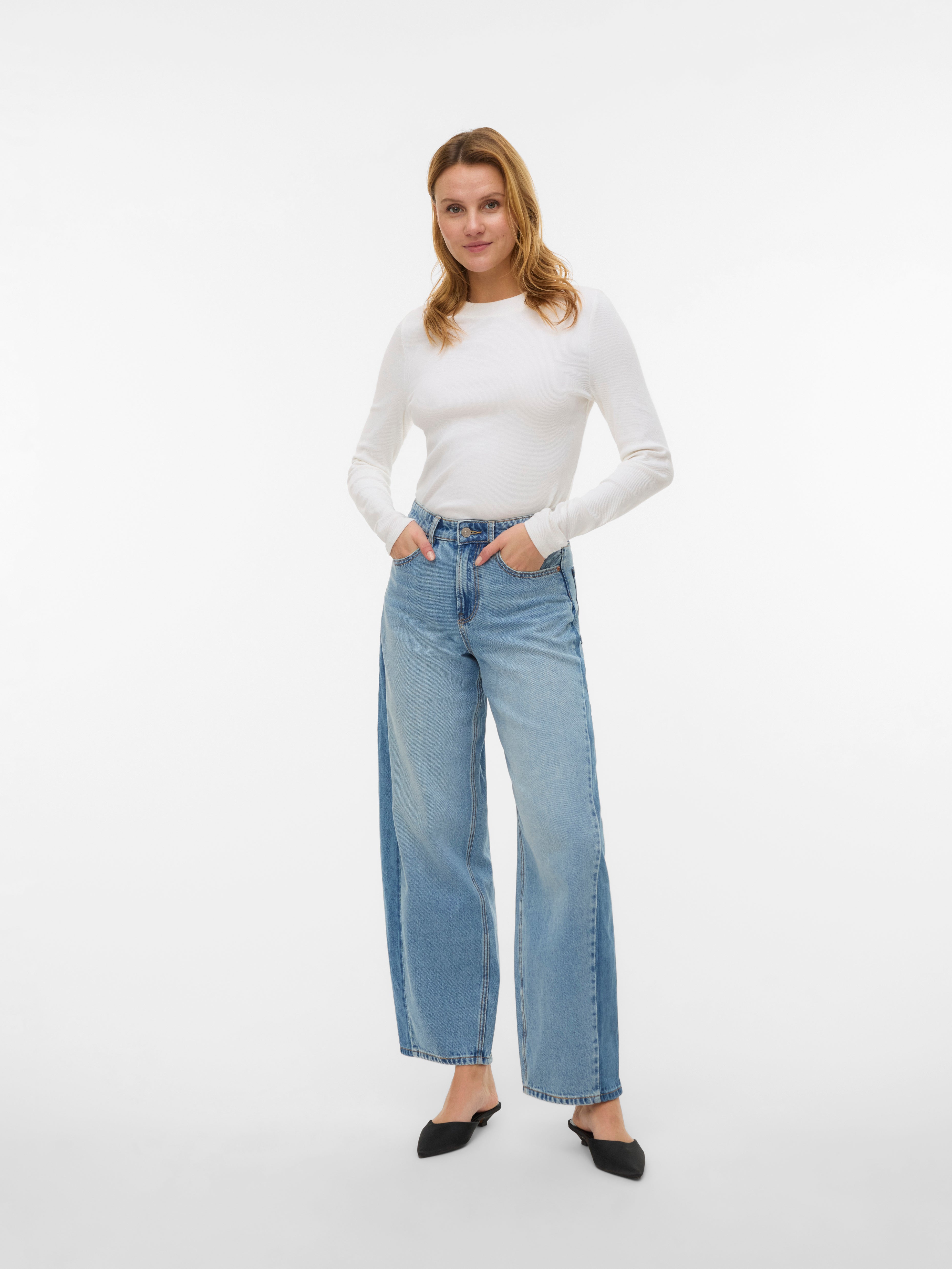 VERO MODA® VMZELDA High rise Barrel Fit Jeans