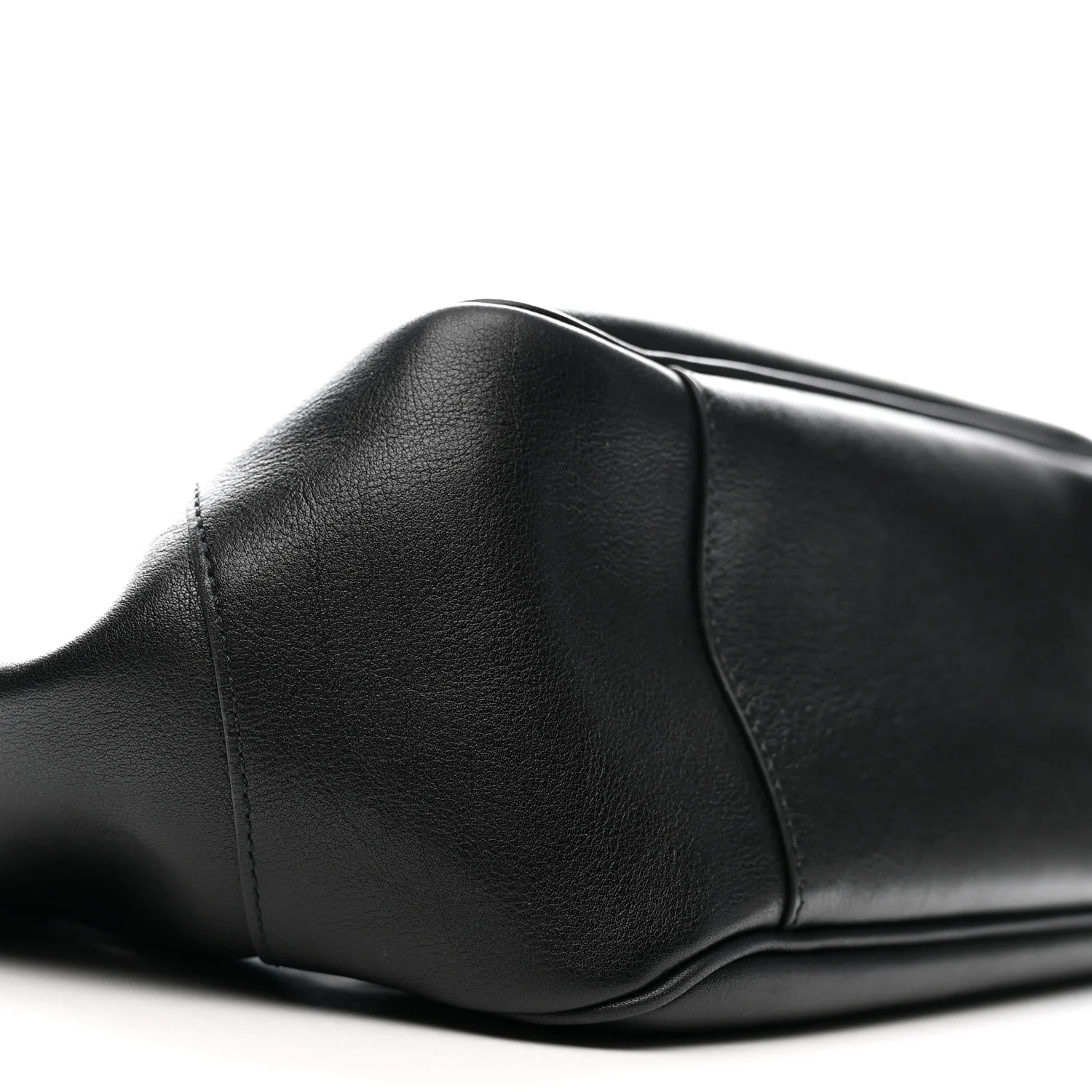 Soft Calfskin Small Mercato Tote Bag Black