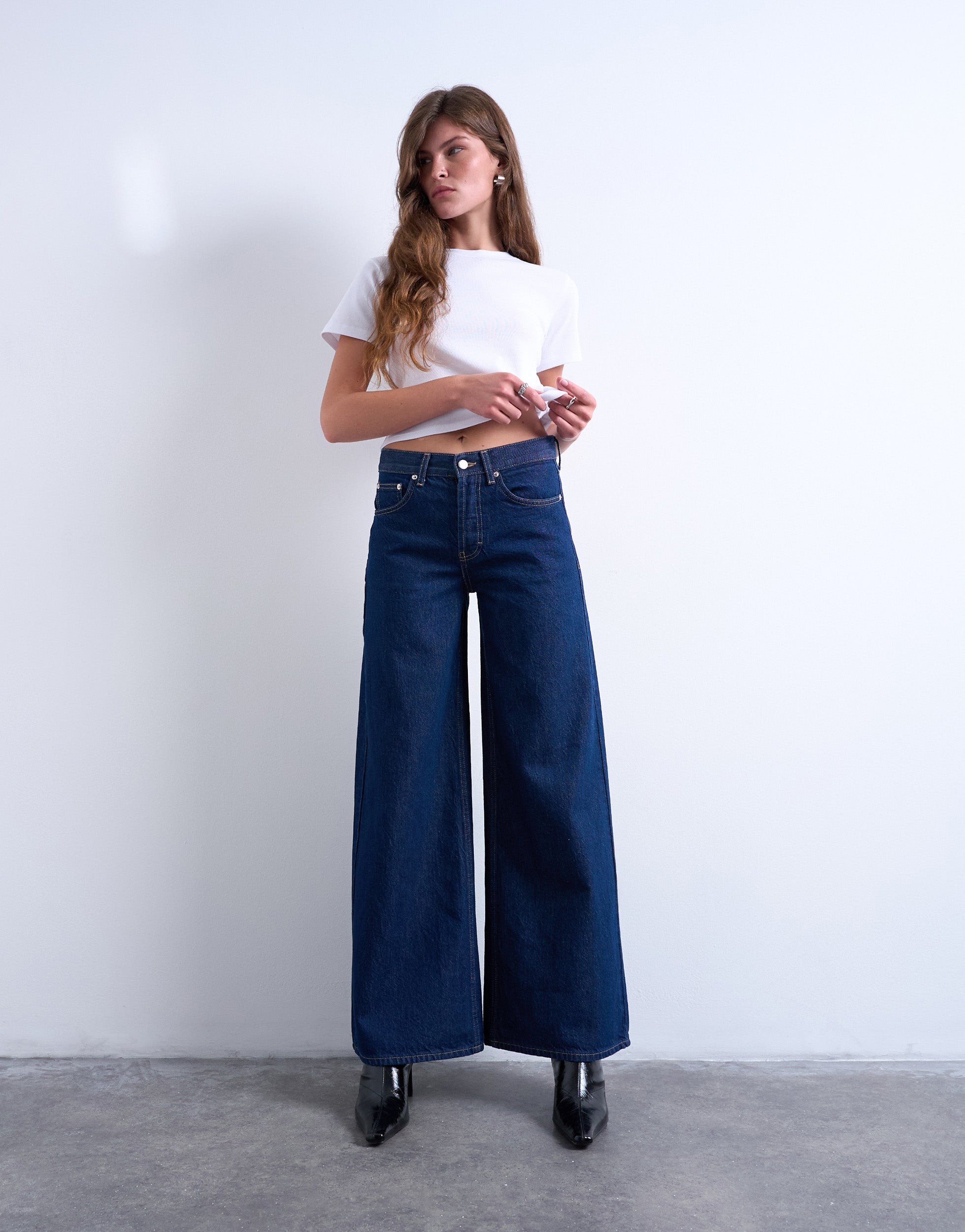 VERO MODA® TSHORIZON Mid rise Wide Leg Fit Jeans