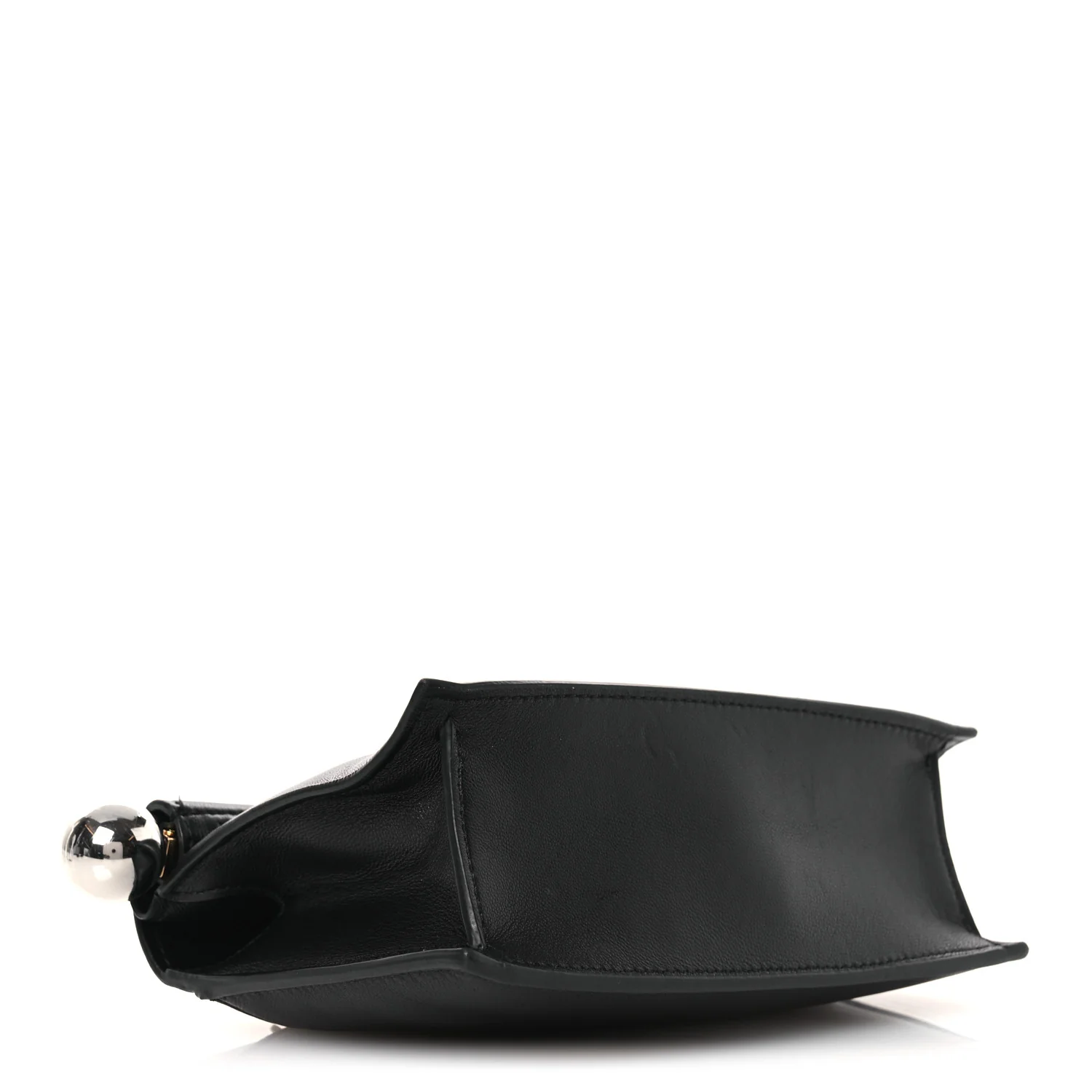Smooth Calfskin La Pochette Rond Carre Black