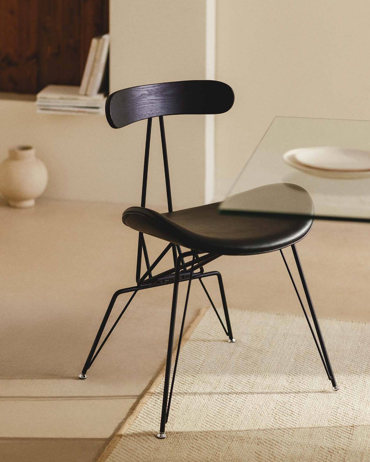 Brunela - Pack 2 Sillas de Comedor de Polipiel y Madera Brunela