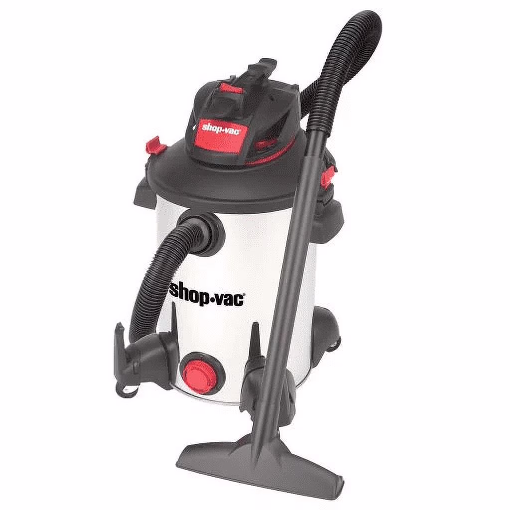 12 Gallon 6.0 Peak HP Stainless Steel Wet/Dry Vacuum