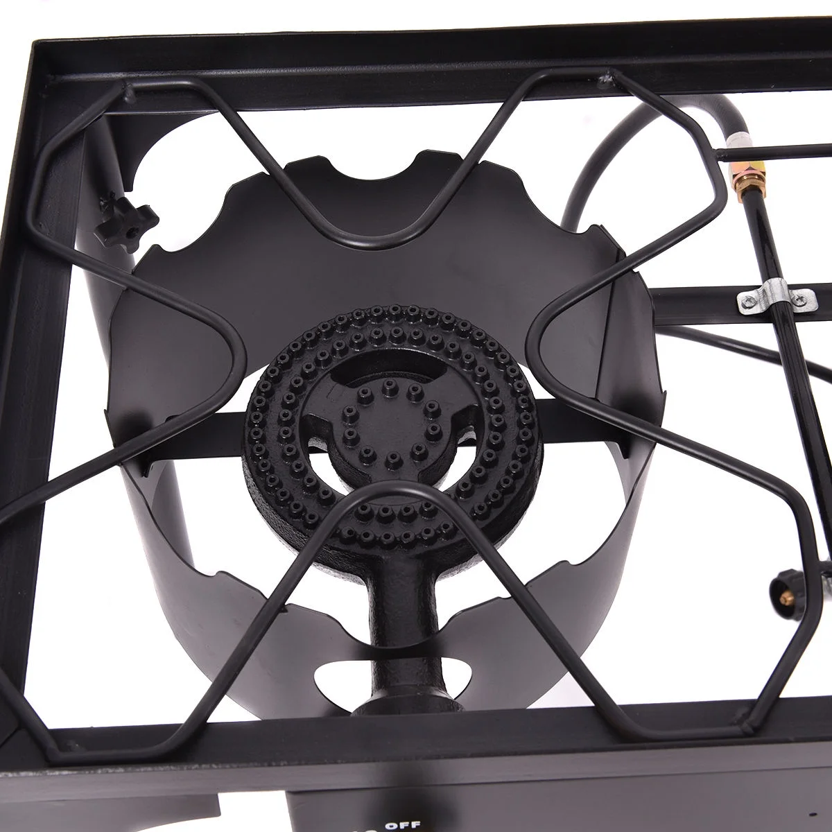 Double Burner Gas Propane Cooker Outdoor Picnic Stove Stand BBQ Grill - Image 8