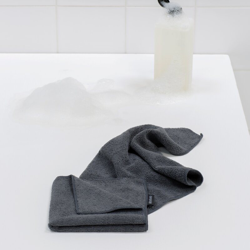 SinkSide mikrofiberklut 30x30 cm 2 stk mørk grå