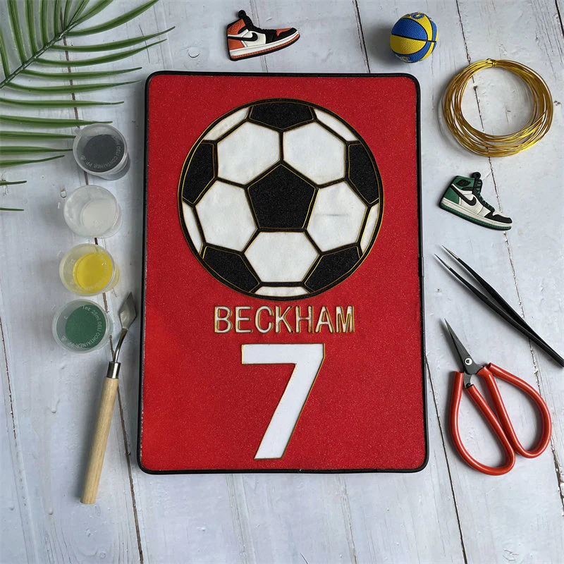 Football,Beginner Cloisonné Enamel DIY Kit, with Tutorial& All Tools