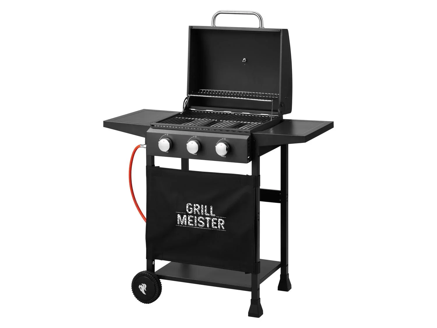 GRILLMEISTER Barbecue  gaz 3 brleurs, 48 x 39 cm, 9 kW