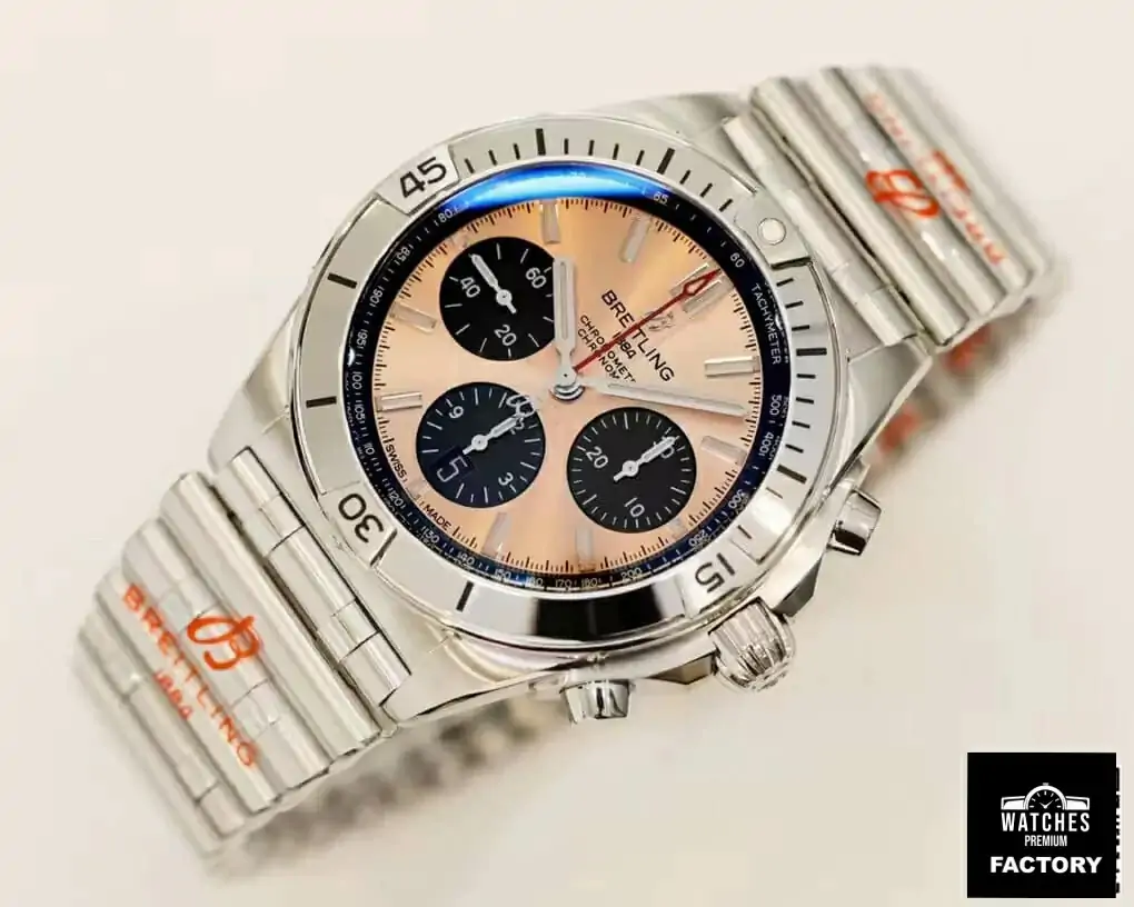 Breitling Chronomat AB0134101K1A1 GF Factory Stainless Steel Rose Gold Dial