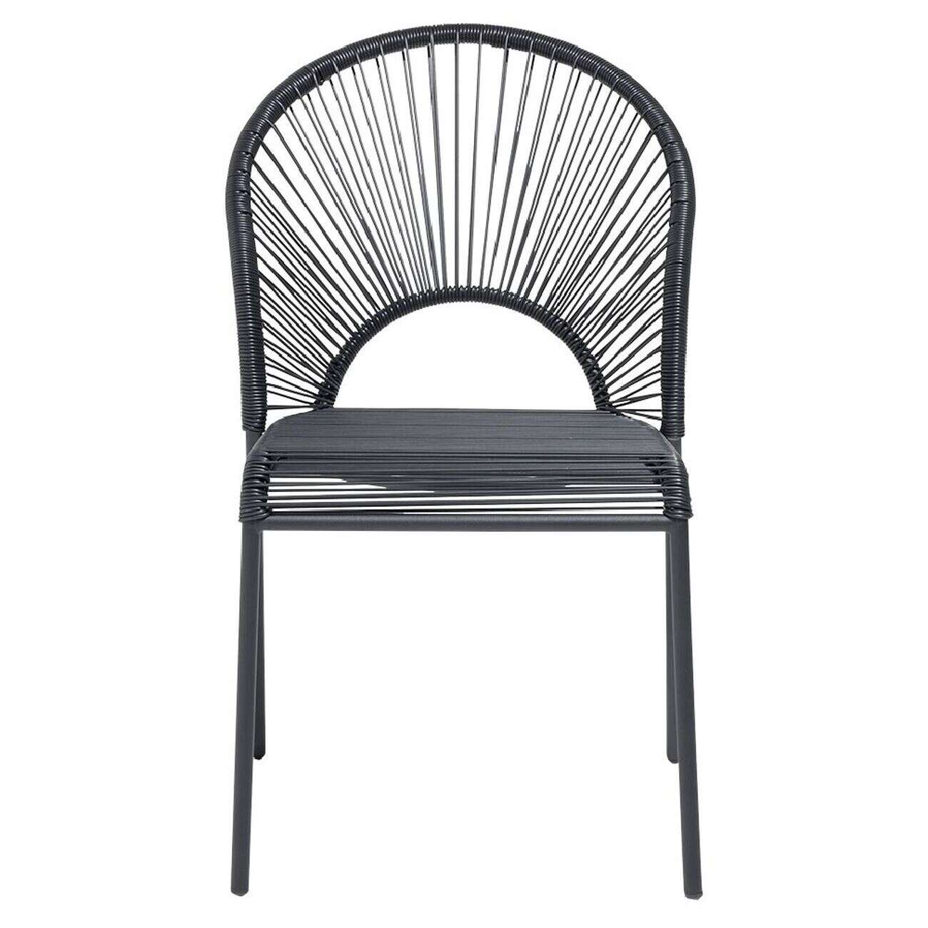 Chaise Urban filaire noir 49x48,5xH88cm