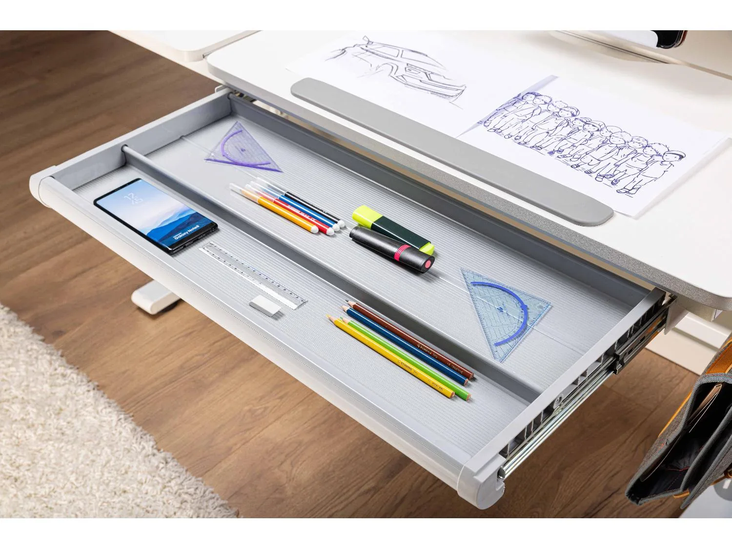 Inter Link Bureau Sren, 120 x 60 x 96 - 116 cm