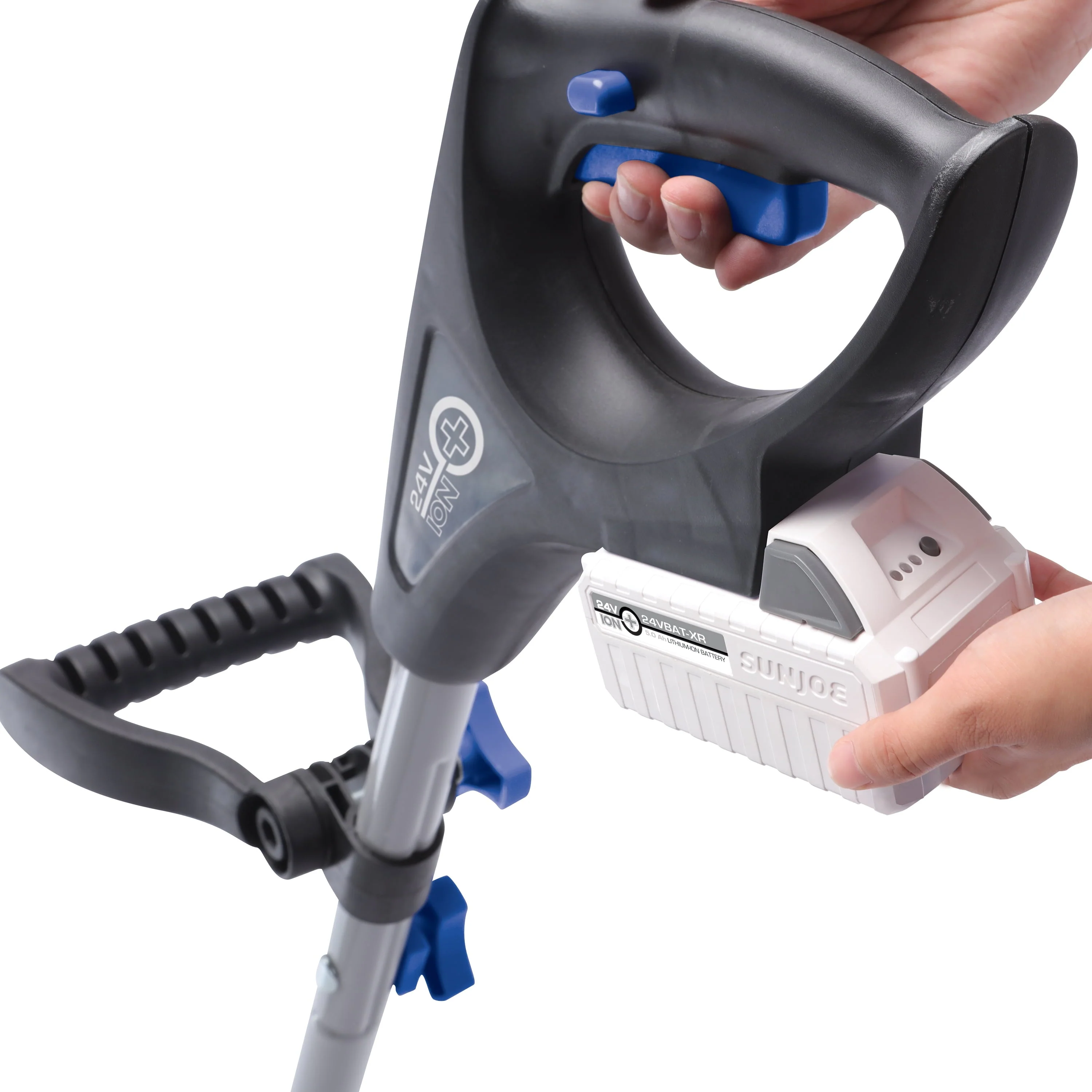 24V 10 inch Cordless Snow Shovel, 5 0 Ah Battery Charger(Blue) Image 6