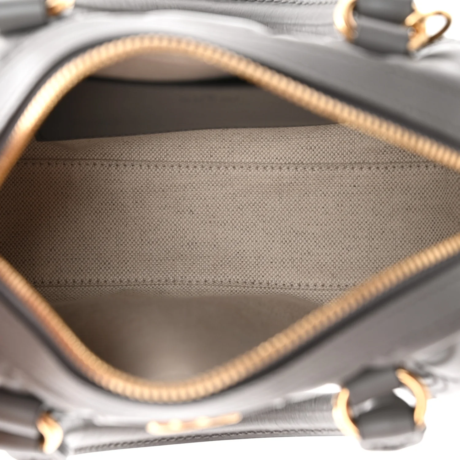 Calfskin GG Matelasse Mini Bowler Bag Dusty Grey Natural