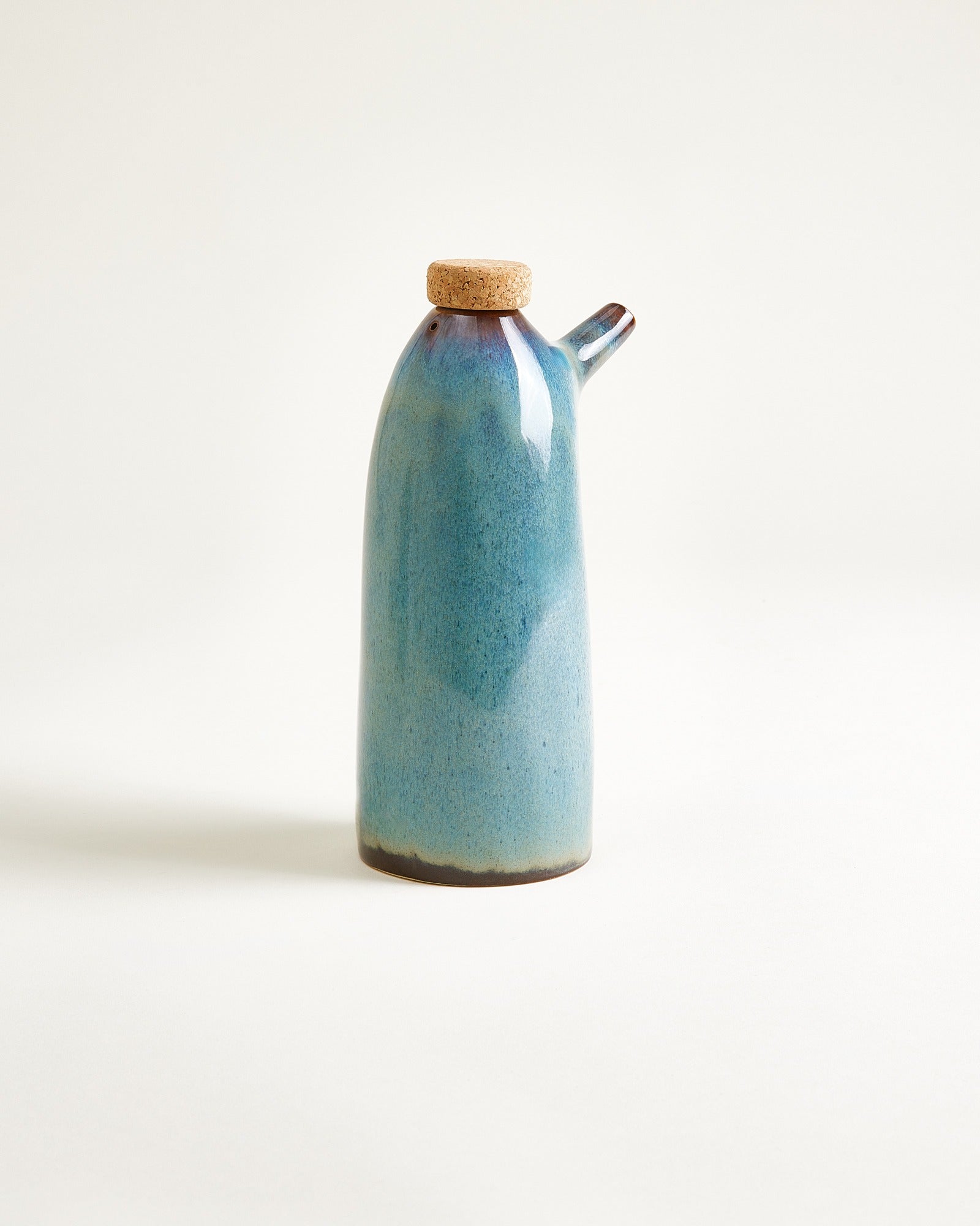 MADEIRA - VINEGAR & OIL BOTTLE GREEN-BLUE