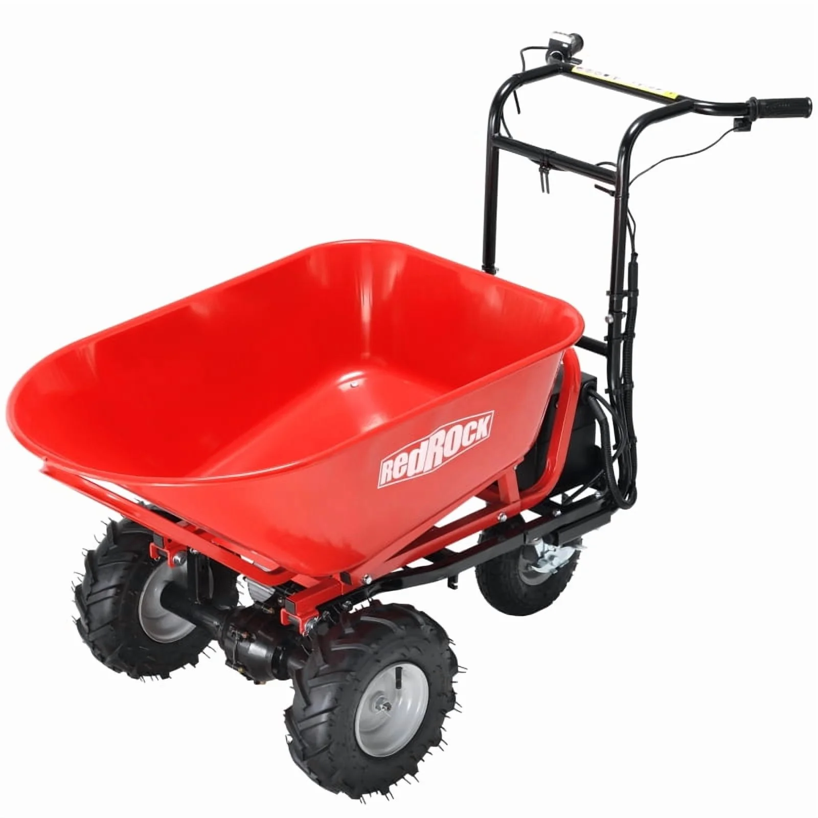 Wheelbarrow Utility Cart Electric Powered Cart 48V28Ah 500W Capacity 500lbs (230kg) Material Debris Hauler 1000lbs Towing - Image 10