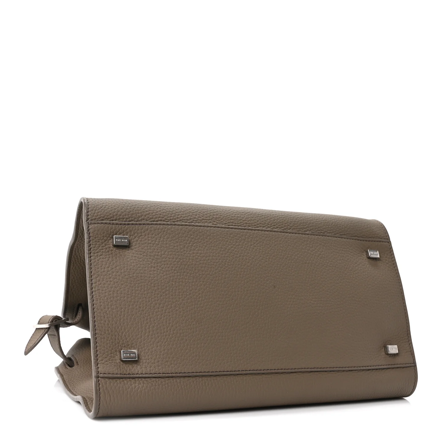 Matte Grained Calfskin Soft Margaux 12 Dark Taupe