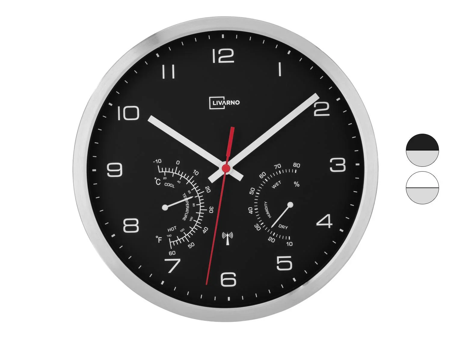 LIVARNO home Horloge murale radioguide