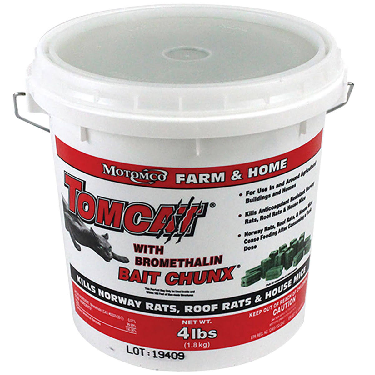 Tomcat Bromethalin Bait Chunx 4 Pound