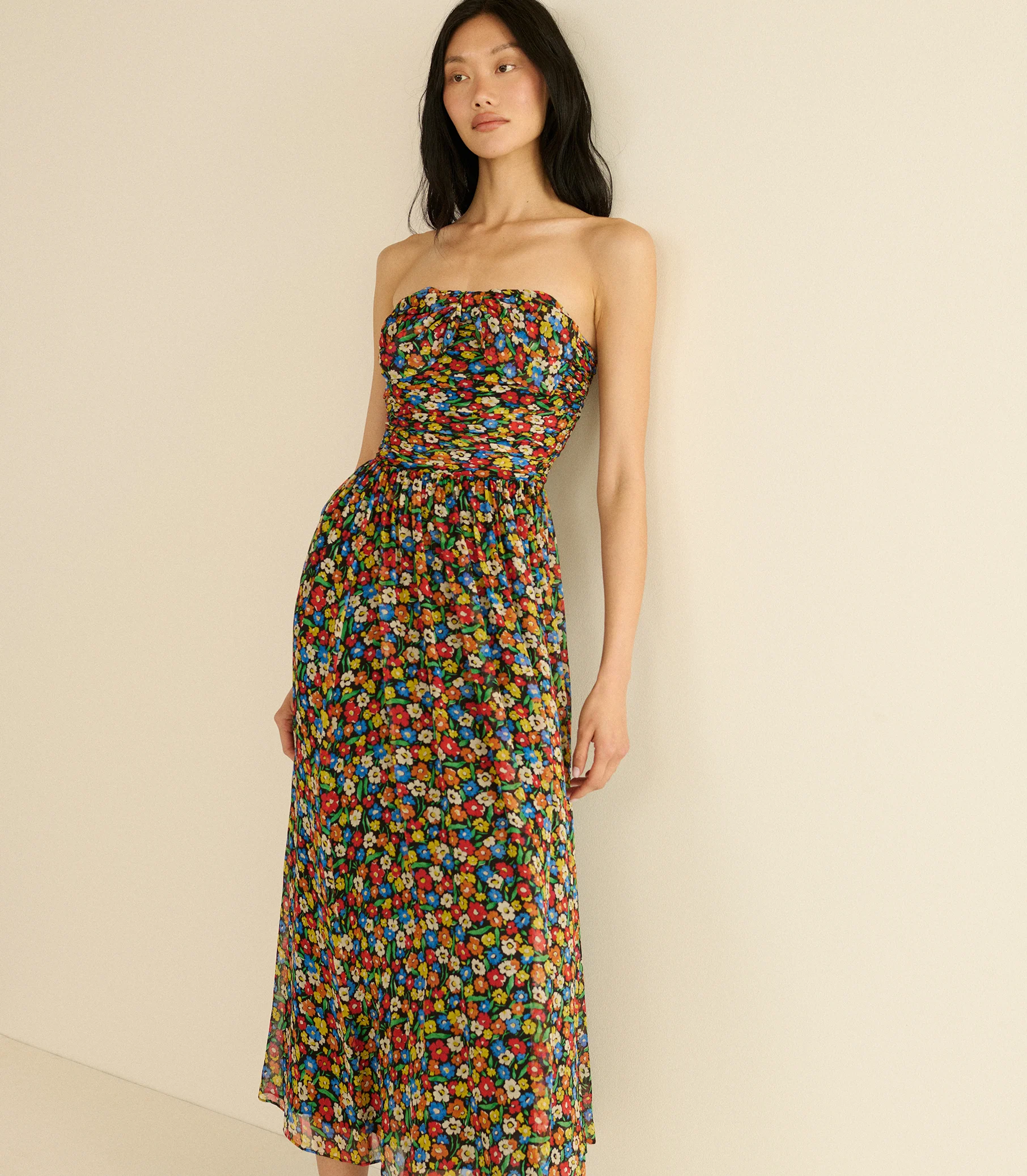 MARGUERITE DRESS -- BEGONIA BLOSSOM