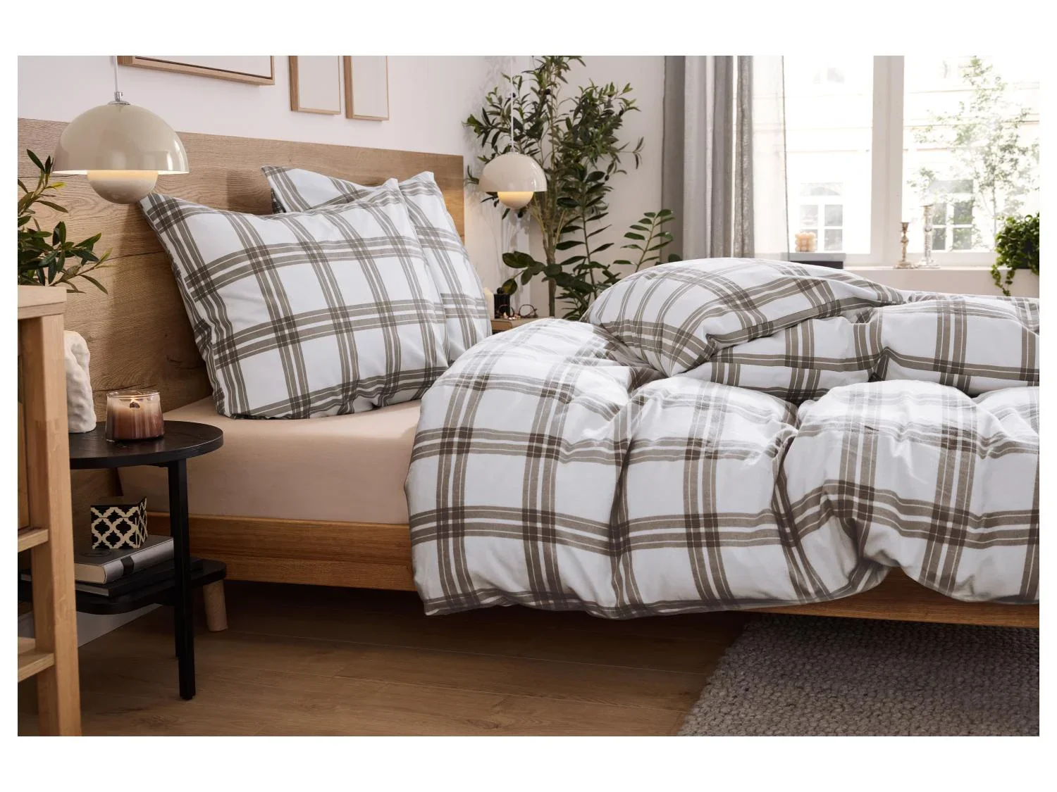 LIVARNO Drap-housse en flanelle, 140-160 x 200 cm