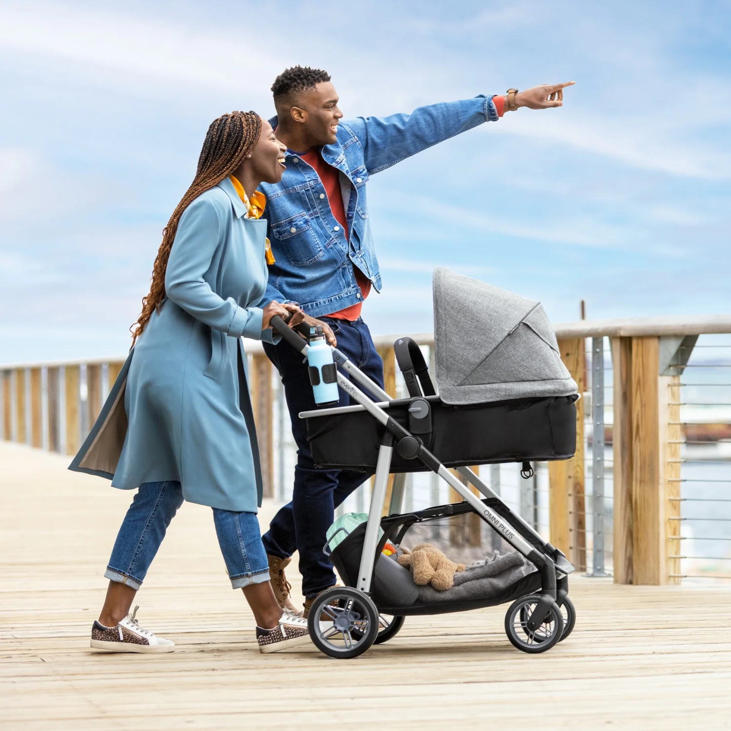 Omni Plus Modular Travel System with LiteMax Sport Infant Car Seat, Mylar Gray, Unisex(Mylar Gray) - Image 10