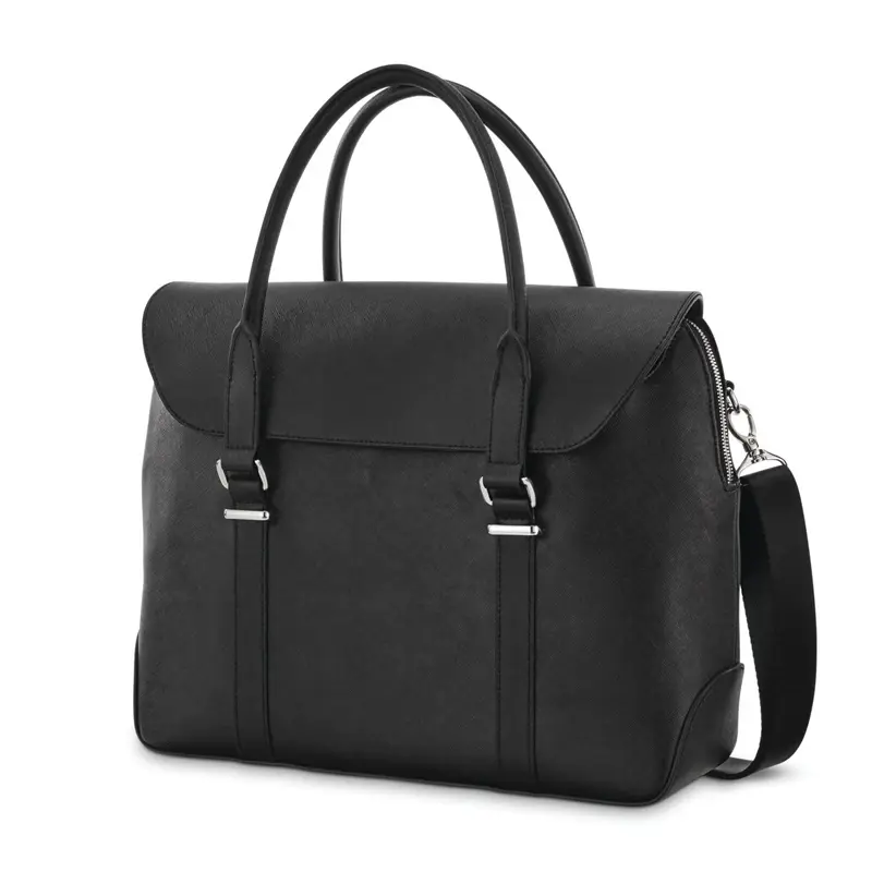 Black Women's Executive Leather Convertible Brief Laptop Bags & Briefcases | 4690-HQKZT - SAMSONITE OUTLET