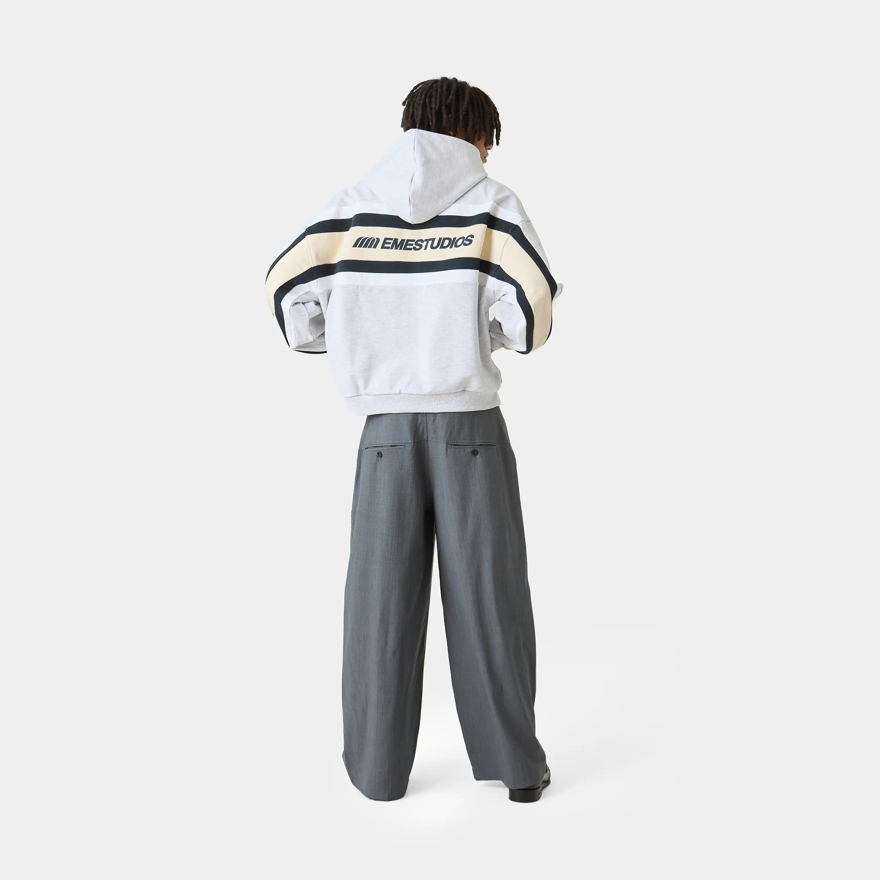Vanguard Heather Grey Oversized Hoodie