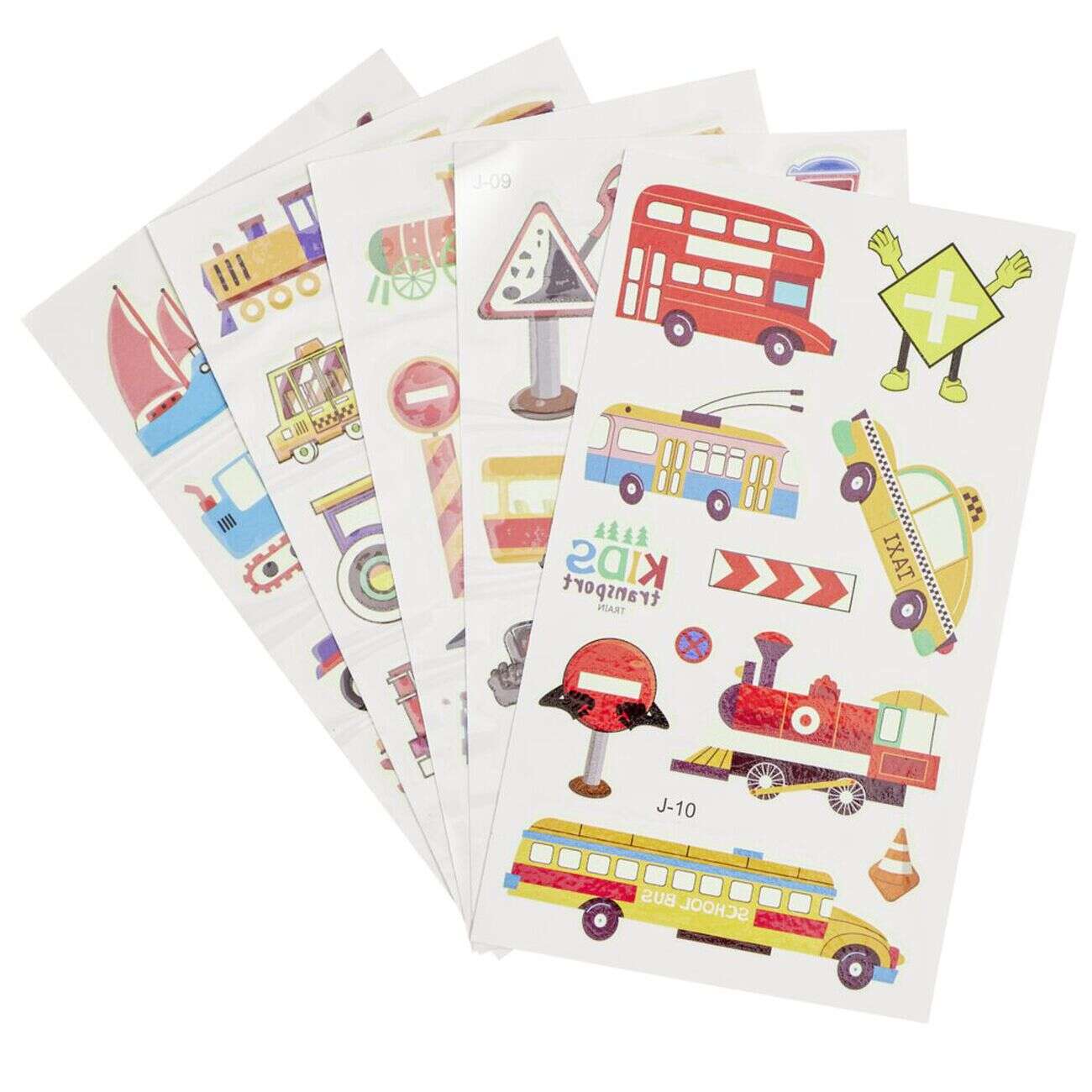 Tatouage enfant éphémère phosphorescent 3 feuillets (2 modèles)