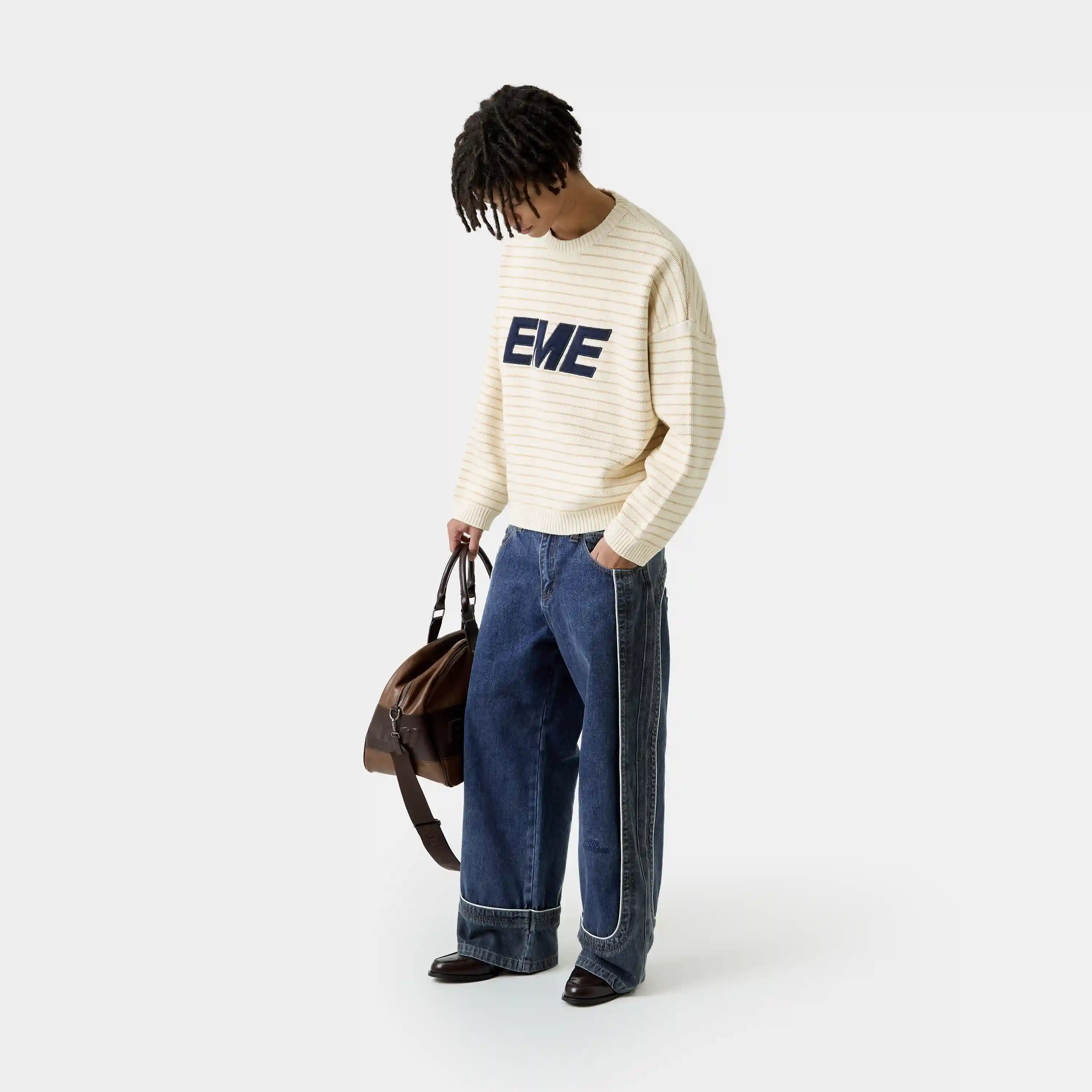 Pinstripe Sugar Knit Sweater
