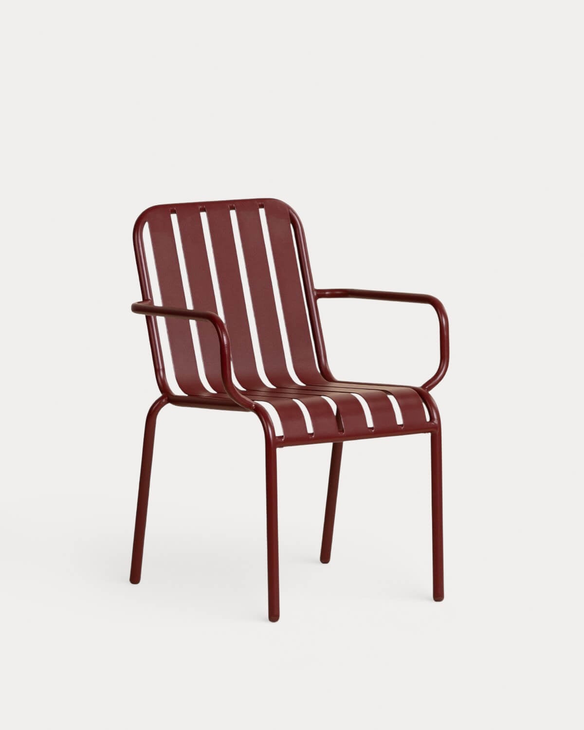 Tavo - Silla de Exterior con Reposabrazos de Metal Tavo