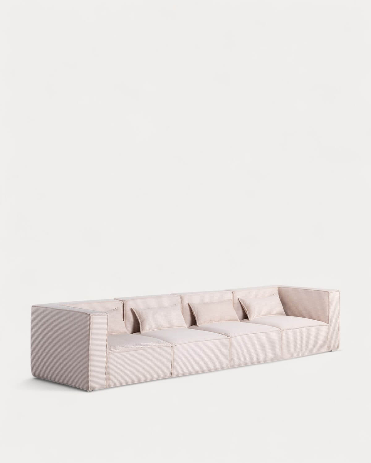 Kilhe Pana Gruesa - Sofá Modular de 4 Piezas con 2 Sillones Esquineros de Pana Gruesa Kilhe