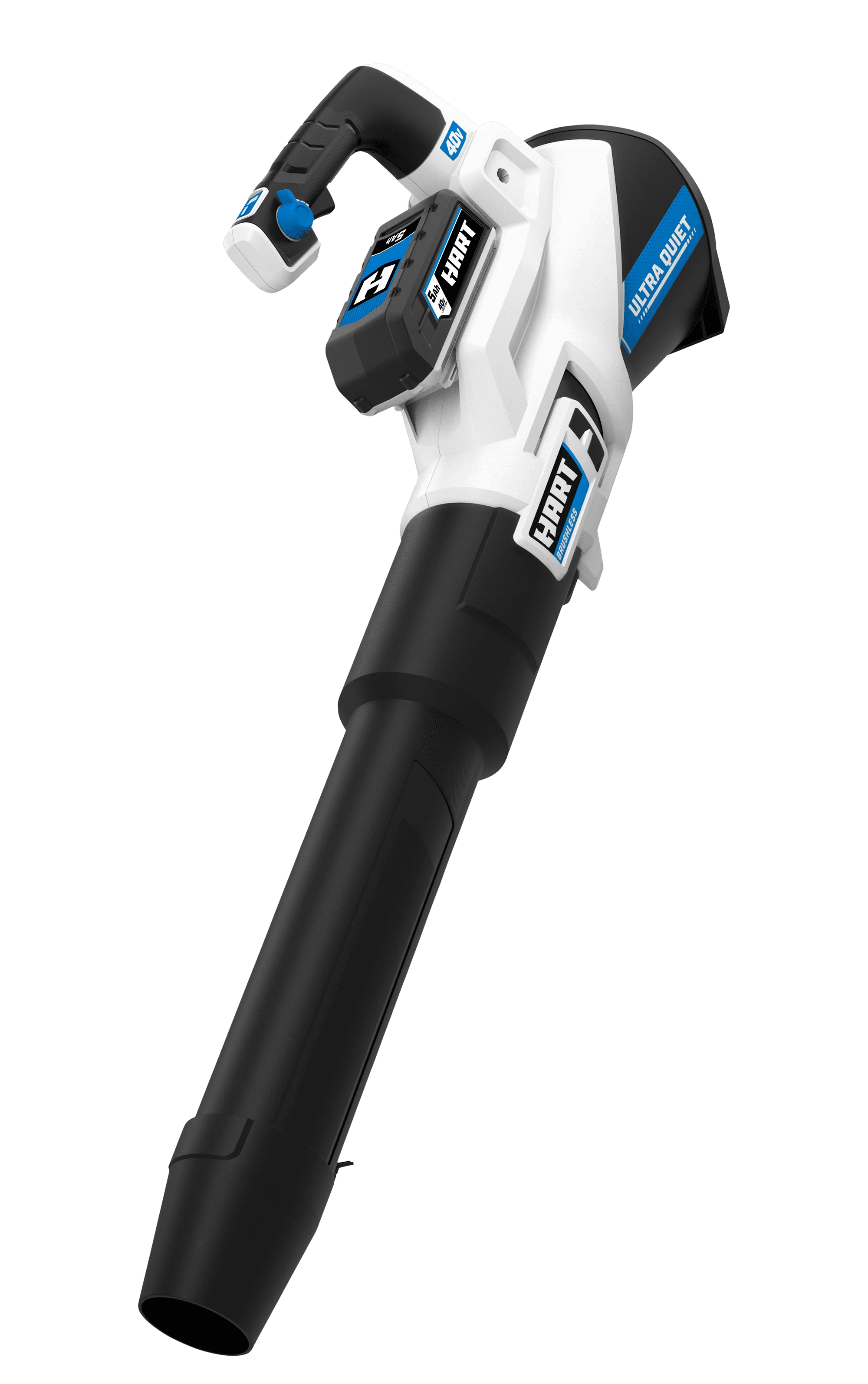 HART 40 Volt Cordless SUPERCHARGE Brushless 650 CFM Blower (1) 5 0 Ah Lithium Ion Battery