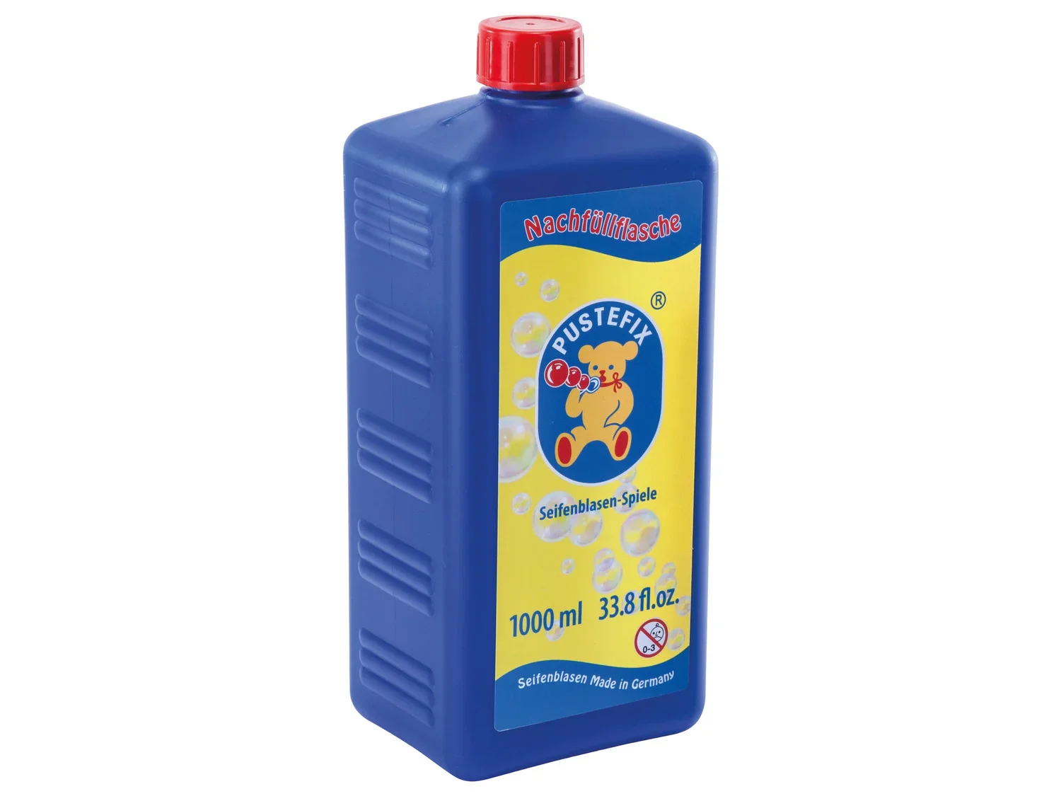 Pustefix Bouteille de recharge pour bulles de savon, 1000 ml