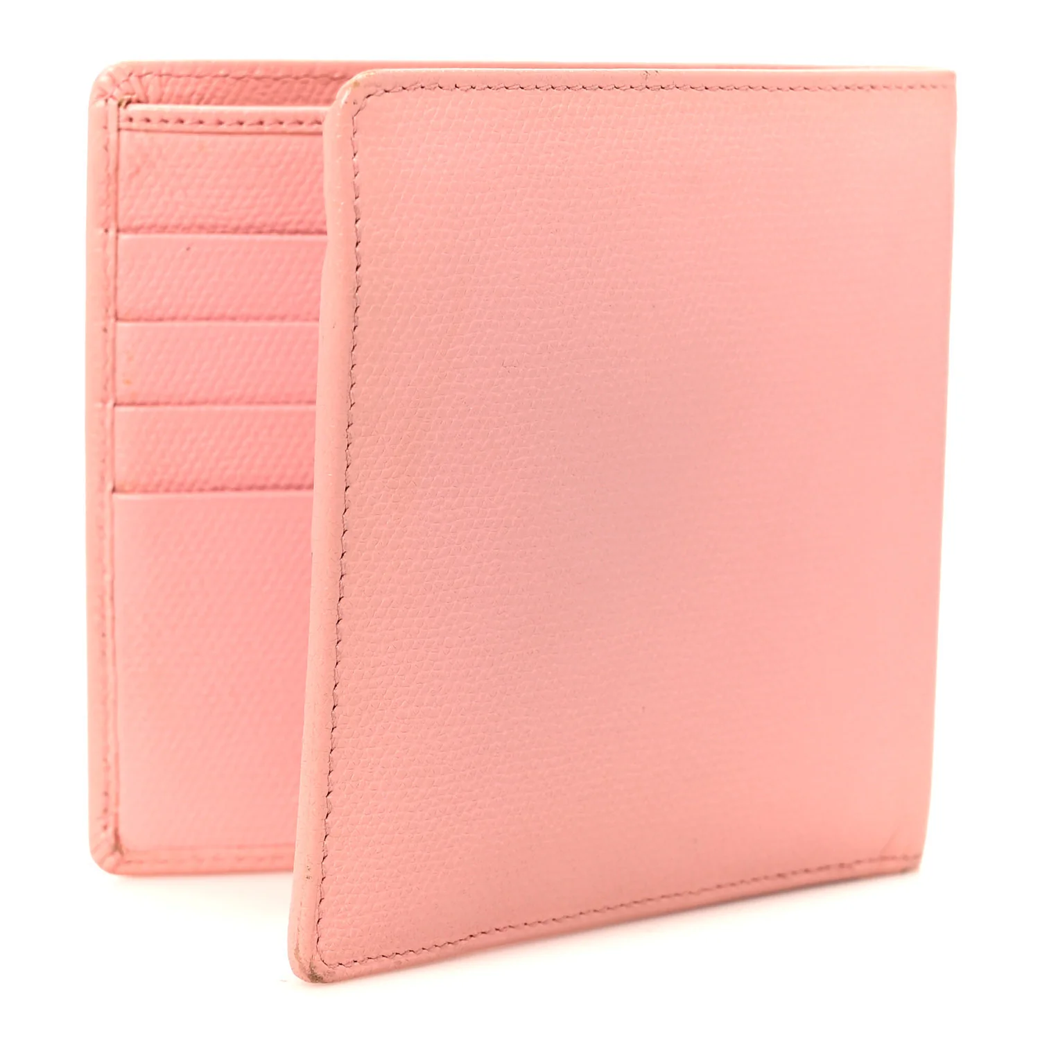 Caviar CC Button Bi-Fold Wallet Pink