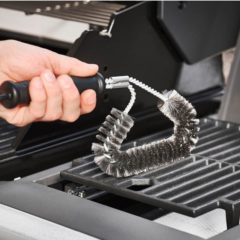 Grillbørste 29,5x13,5x3 cm plast/stål