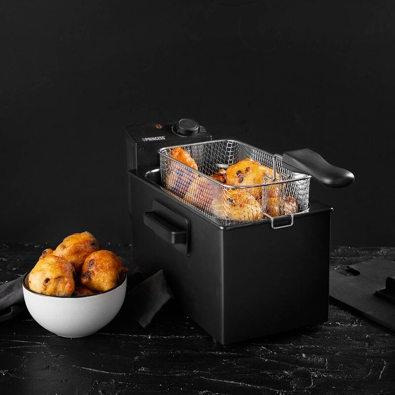 Frityrkoker 182727 3L 2000W svart rustfritt stål