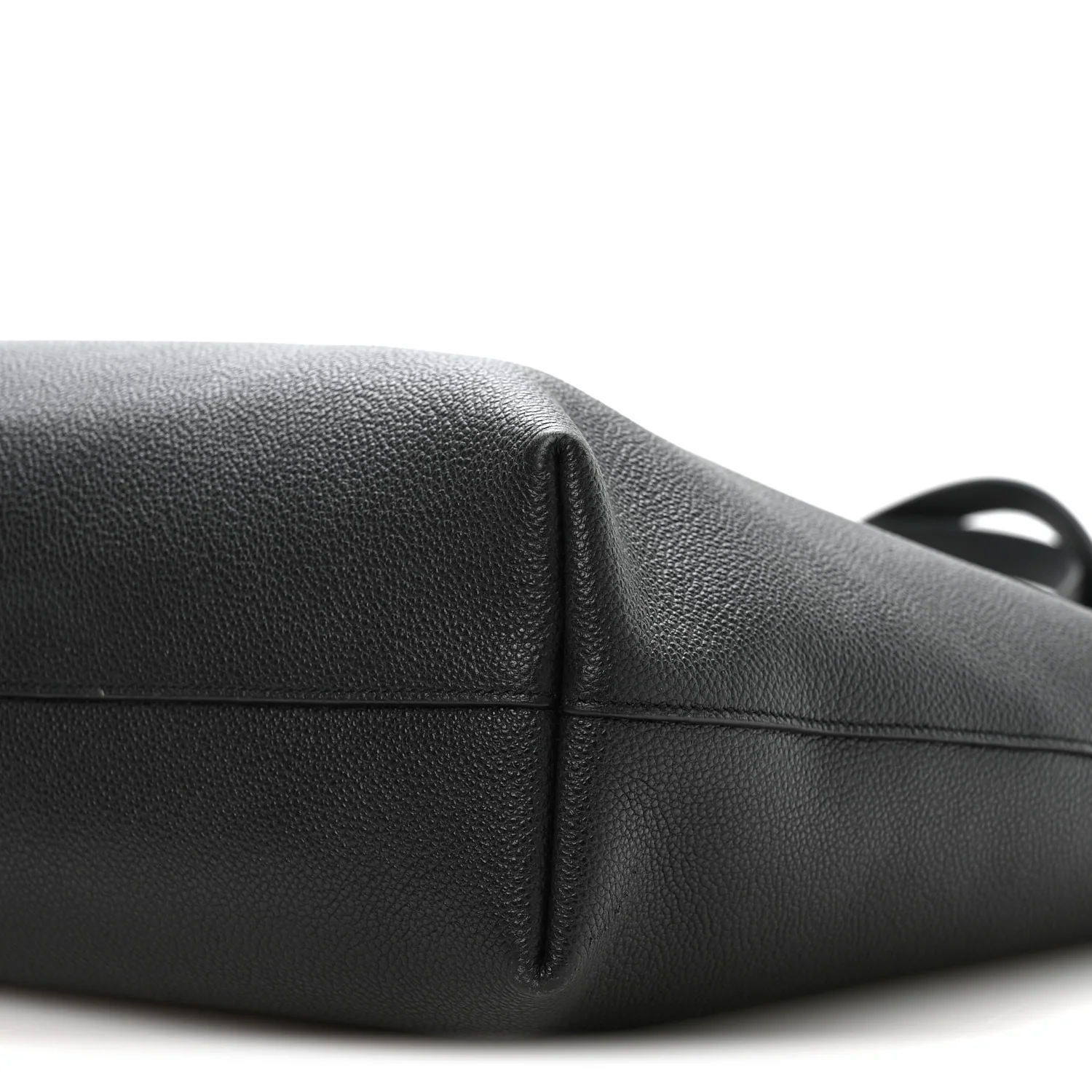 Calfskin Large Shopping Tote Black