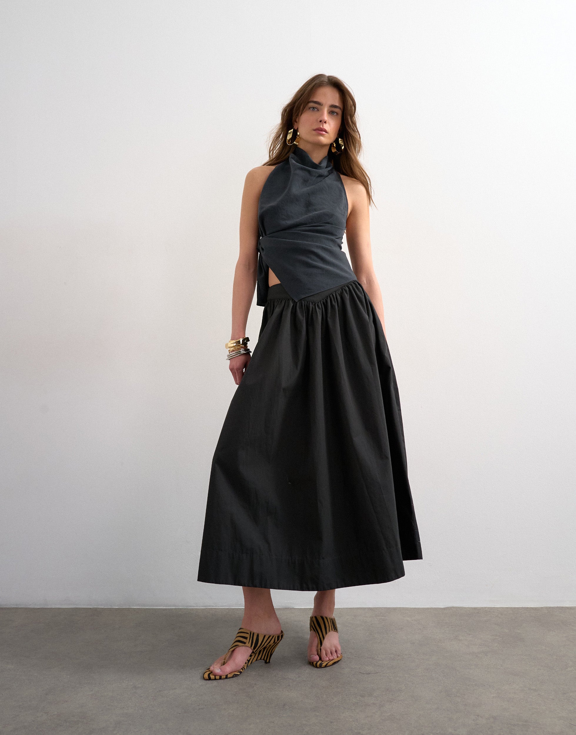 VERO MODA® TSSALLY Low waist Long skirt